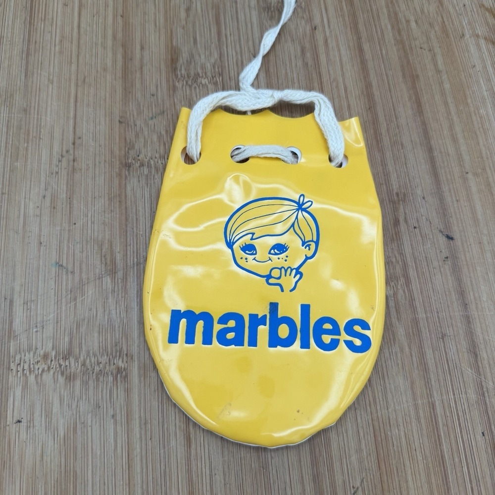 VTG Playtime Marbles Pouch Yellow Bag